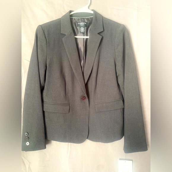 Liz Claiborne Women’s Grey Blazer NWT SZ 6 P - Picture 1 of 5